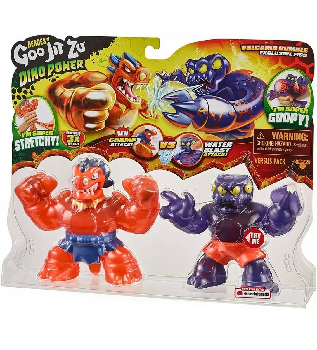 Heroes of Goo Jit Zu Dino Power Versus Pack 2 Action Figures