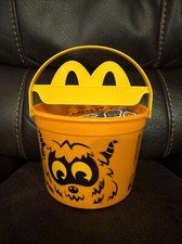 2024 McDONALD'S Halloween Bucket Pail Classic Boo Bucket HAPPY MEAL Orange  Top