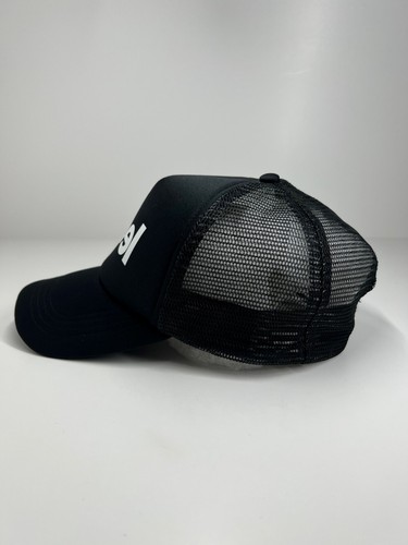 Rebel Sports trucker cap hat adjustable one size fits most black mesh unisex - Picture 2 of 5