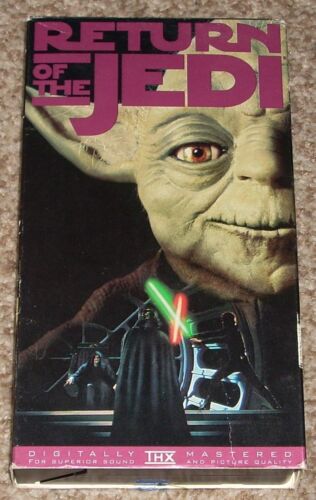 Star Wars Return of the Jedi VHS Tape Original Movie Version In THX Sound