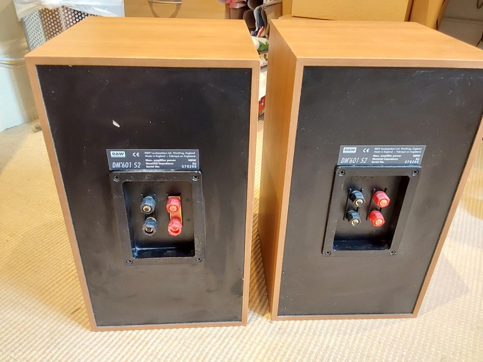 B&W Bowers Wilkins Matching Pair DM601 S2 highquality speakers (PARTS