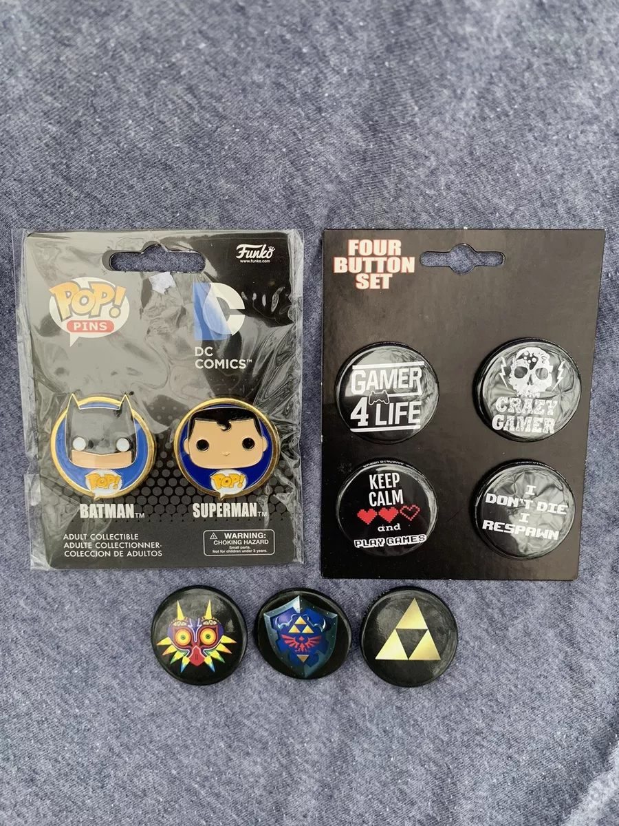 Zelda Funko Pop Enamel Pin Lot Batman Superman Nintendo Gamer