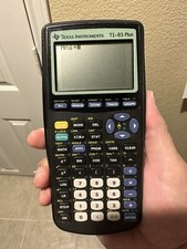 Texas Instruments TI-83 Plus Graphing Calculator with Cover Tested Working