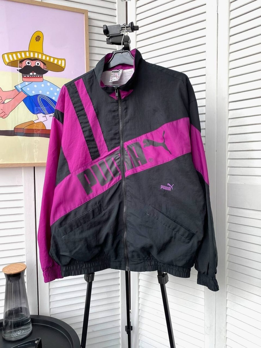Vintage Puma Track Retro Jacket 90s 80s Black Purple | eBay Vintage Puma Track Retro Jacket 90s 80s Black Purple | eBay