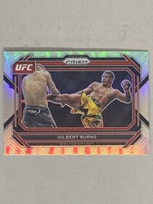 2023 Panini Prizm UFC Gilbert Burns Welterweight Silver Prizm #42 🔥💪🔥💪