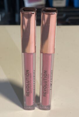 Lot of (2) Revolution Lip Vinyl Intense Shine Lip Glosses CUPCAKE - Sealed