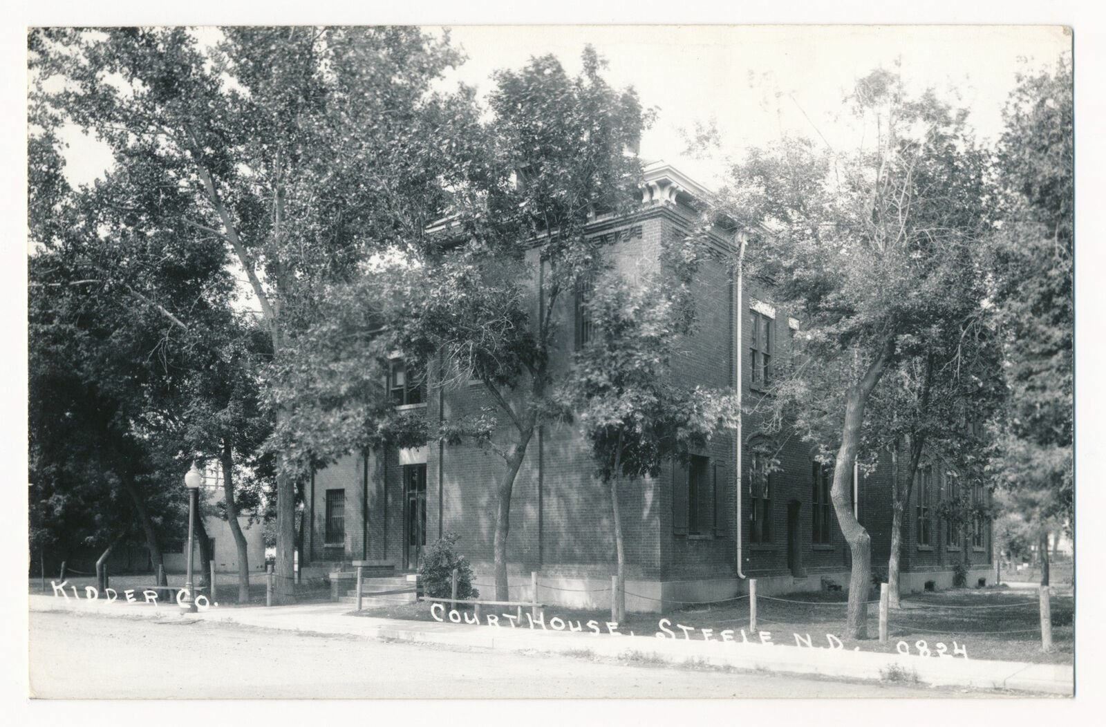 Kidder County Court House, Steele, North Dakota RPPC eBay