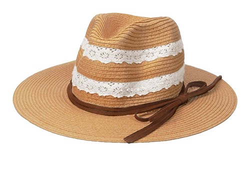 Hatattack- Panamá with Black leather band - new with tag Fringed Panama – Hat Attack New York main image 4