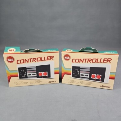 Controllers For Nintendo NES 8 bit Pad Tomee - 6 Ft Cable Length (2) 