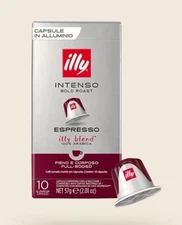 100 ILLY Espresso INTENSO Coffee Compatible Capsules with Nespresso Machine Pods