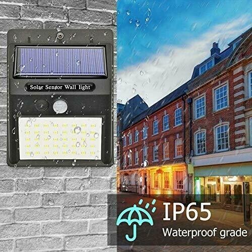 40 LED Wall Mounted Solar Lights, Motion Sensor 3 Mode (4-Pieces)
