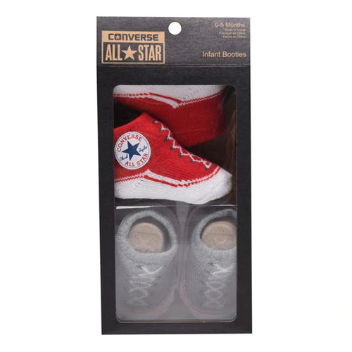 Converse Bota Calcetines Converse Bebé Cuna Zapatos-en Caja-Twin Pack - 0-6  meses | eBay