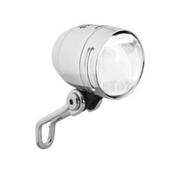 Fahrrad Scheinwerfer Dynamo 70 Lux Bumm IQ-XS Alu Silber Standlicht Sensor