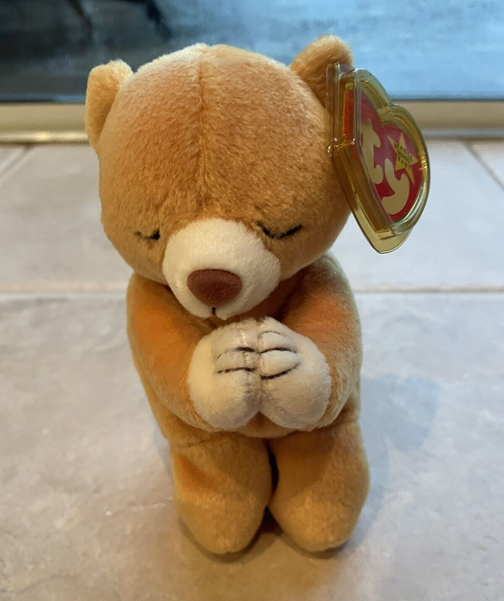 bebe（感謝） RETIRED 1998/1999 Ty Beanie Baby HOPE the Praying Bear with Tag | eBay