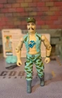 GI JOE ~ 1983 GUNG HO MARINE ~ EXCELLENT TATTOO & UNCRACKED ~ 100% & FILE CARD