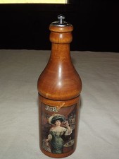 VINTAGE  PEPSI COLA 1898-1973 WOOD VICTORIAN LADY SALT SHAKER PEPPER GRINDER