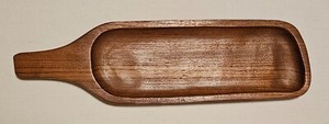 Teak Wood Serving Tray Charcuterie Board Appetizer Cheese Mid Century Modern MCM
