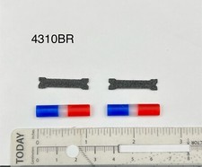 2 Pack 1/43 O Scale Blue Red Aerodynic Lightbar Greenlight Police Sheriff 4310BR