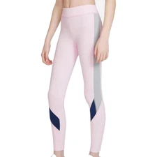 Nike Youth Girls Dri-Fit Tights In Pink Foam/BlueVoid/SmokeGrey/White