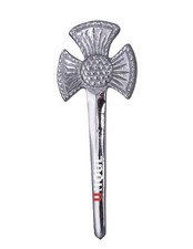Men s Scottish Highland Bagpipe Design Kilt Pin Chrome Finish 4 Long