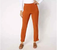 Attitudes by Renee Euro Knit Ankle Pant-Hot Spice-Petite Small-NEW-A652808