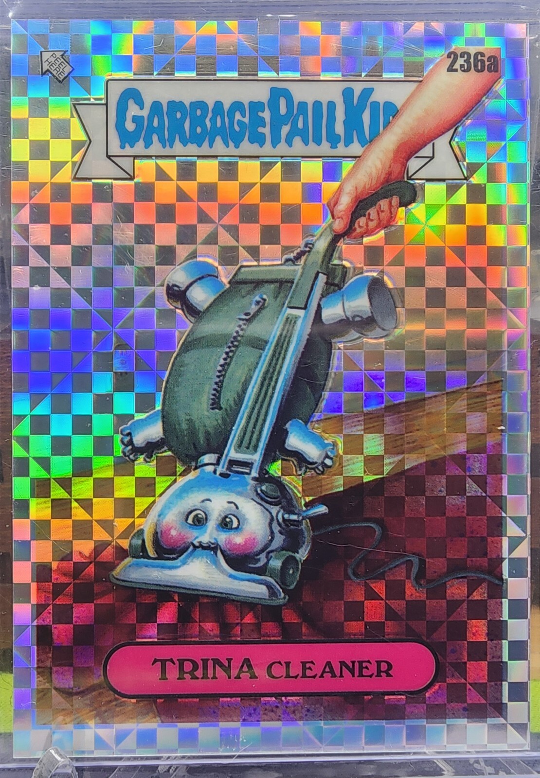2023 Topps Garbage Pail Kids Chrome X-Fractor #236a Trina Cleaner front