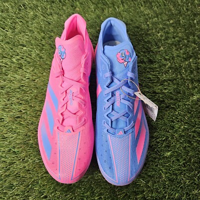 Adidas Adizero Size 10 Snack Attack Pink Blue Football Cleats New