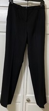 Vintage Pendleton Black Pure Virgin Wool Dress Pants Lined Women's 8 Petite Y2K