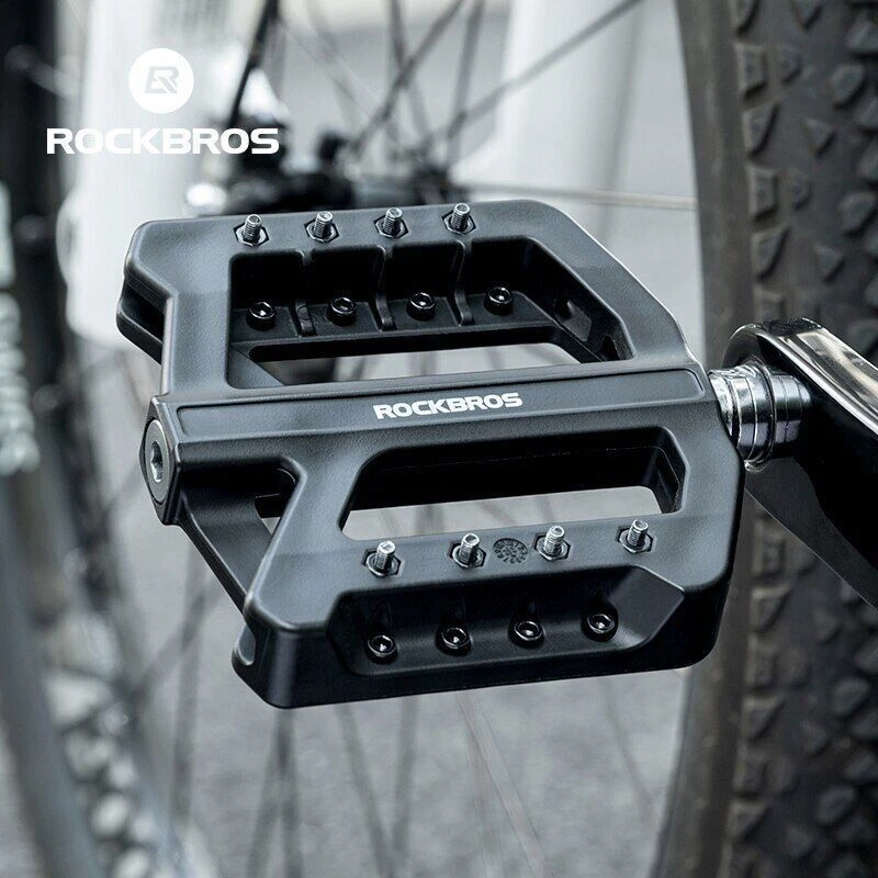 Rodamientos de pedales de bicicleta ultraligeros ROCKBROS 9/16 pulgadas de nailon BMX MTB pedales de bicicleta Foto 2 de 4