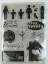 Family Themed Cling Stamps