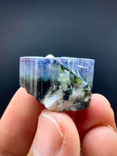 Tri Color Blue Cap Tourmaline Crystal, well Terminated From Afghanistan ~ 50 Ct - Picture 2 of 6