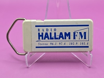 Schlüsselanhänger Schlüsselring Keychain - Vintage Souvenir Geschenk - Radio Hallam FM Sheffield 