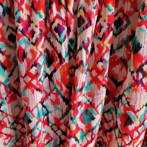 Rock 47 By Wrangler Black Top Multicolor Skirt Sleeveless Dress Size Large - Picture 5 of 8