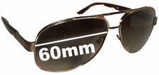 SFx Replacement Sunglass Lenses fits Prada SPR50L - 60mm Wide