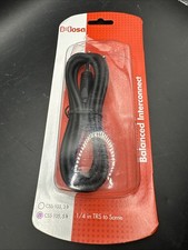 Hosa CSS-105 5-foot Balanced 1/4" TRS Male to 1/4" TRS Male Cable 5ft 5-feet