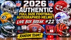2026 AUTHENTIC FULL SIZE FOOTBALL AUTOGRAPH HELMET LIVE BOX OPENING #22 RANDOM