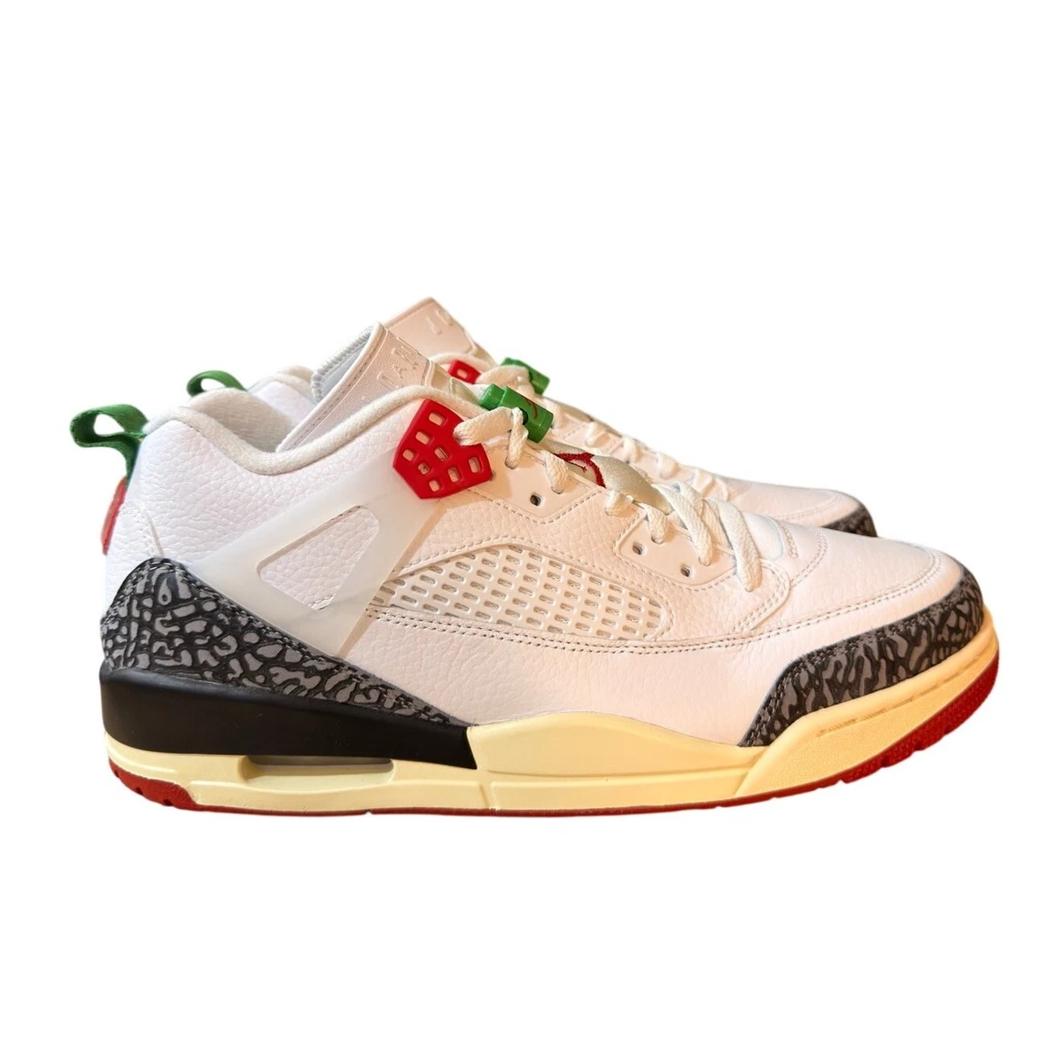 Jordan Spizike Low SE Do The Right Thing IM7425-100 Weiß Rot Herren 11,5 Neu mit Karton