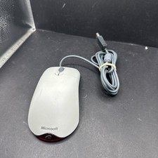 Microsoft Wheel Mouse Optical PS/2 USB X802382 White Free Shipping
