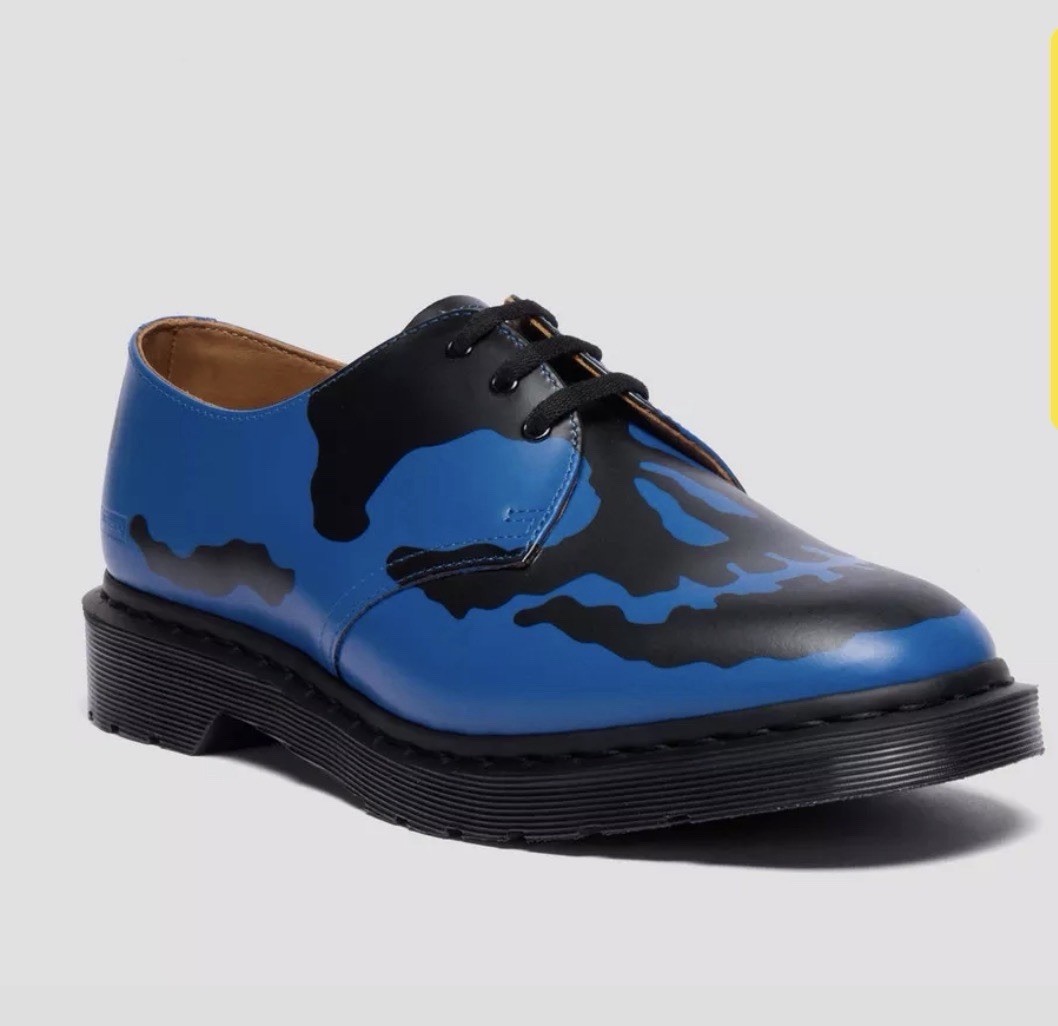 Supreme FW25 Dr. Martens 1461 3-Eye Shoe Skull Blue Black | Brand