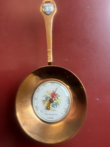 Miami Beach Florida Souvenir Thermometer In a Copper Spoon (Japan)