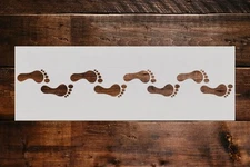 Footprints Stencil