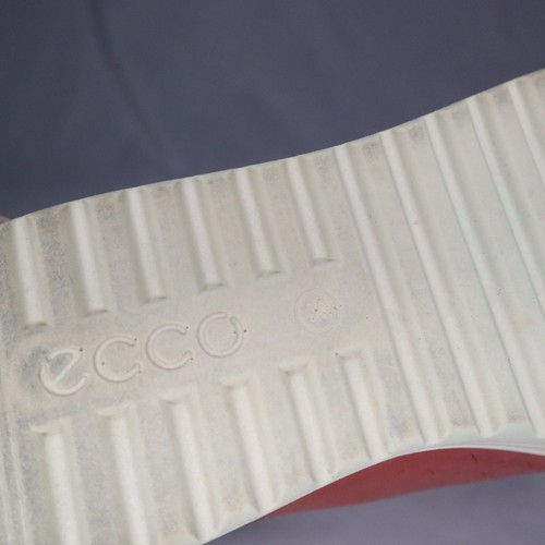 Scarpe ECCO donna 38 Fara sneakers casual pelle malva stringate punta tonda bassa - Foto 10 di 11