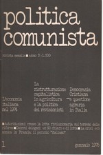 Politica comunista n.1 gennaio 1975 - AA.VV. [1975]