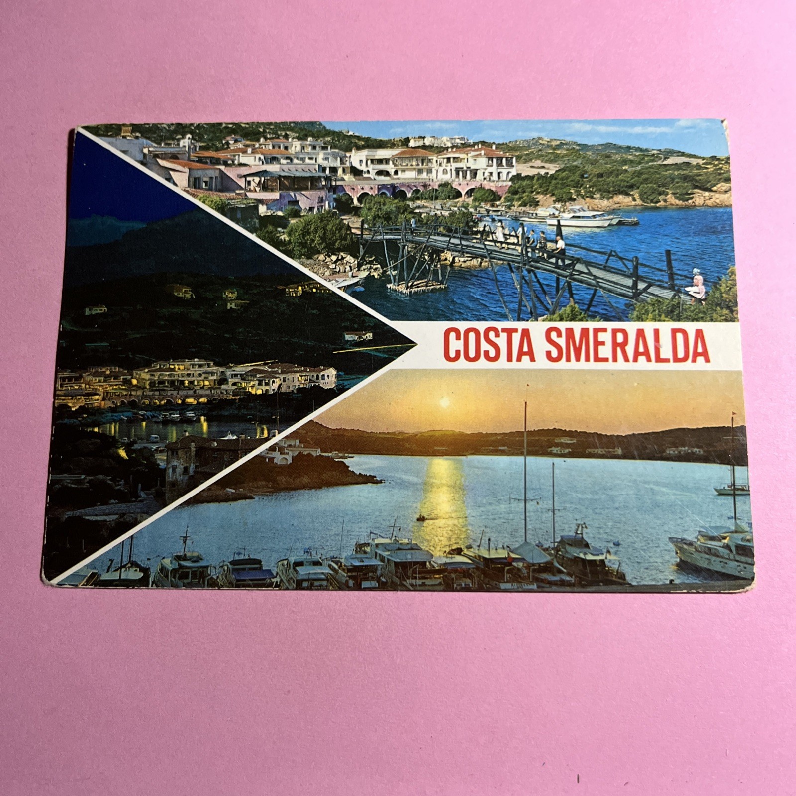 CARTOLINA A COLORI COLLEZIONE -COSTA SMERALDA SOUVENIR - VIAGGIATA