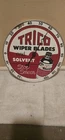 Vintage TRICO WIPER BLADES SOLVENT gas station Advertising Thermometer Sign