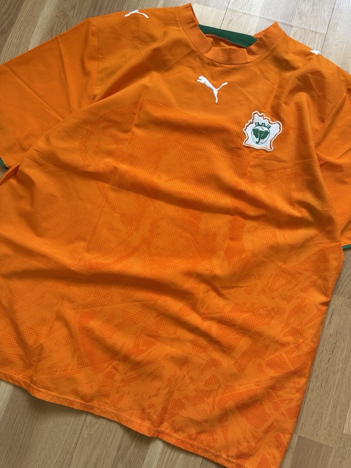 Ivory Coast National Team 2006 08 Home Shirt Puma Jersey Soccer Size Xl 