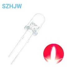 100pc 3mm 5mm Led Light Diodes Red Green Blue White Yellow Select Color