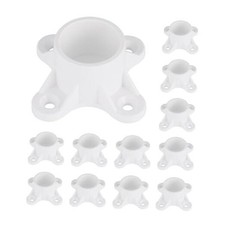 12 Packs 3/4 inch PVC Flange Table Leg Cap Fittings Furniture 3/4 Inch-12Packs