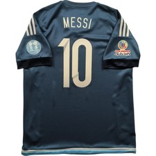 Argentina 2015-17 Adidas away Lionel Messi football jersey shirt size XL