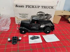 Decanter Jim Beam Collectible Black 1935 Ford Pickup Truck Vintage Empty 